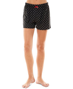 Roudelain Cozy Printed 2 Pack Sleep Shorts Daydream Hearts Samba/hole Punch Black thumbnail 3
