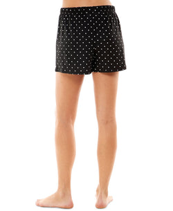 Roudelain Cozy Printed 2 Pack Sleep Shorts Daydream Hearts Samba/hole Punch Black thumbnail 4