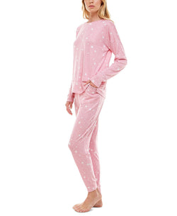 Roudelain Whisper Luxe Drop Shoulder & Jogger Set Leggy Star/orchid Smoke thumbnail 4