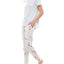 Roudelain Whisper Luxe Short-sleeve Top & Jogger Pants Pajama Set Pearl Blue Spacedye/vday Florals High Rise Sd