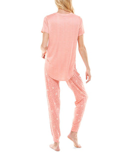 Roudelain Whisper Luxe Short-sleeve Top & Jogger Pants Pajama Set thumbnail 2