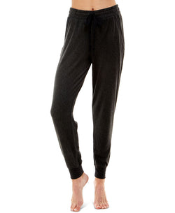 Roudelain Whisperluxe Jogger Pajama Bottoms Black Space Dye thumbnail 1