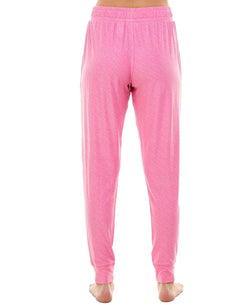 Roudelain Wo Ultra-soft Jogger Pajama Bottoms Set Of 2 Space Dye Ibis Rose/delicate Tie Dye White thumbnail 4