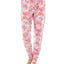 Roudelain Wo Ultra-soft Jogger Pajama Bottoms Set Of 2 Space Dye Ibis Rose/delicate Tie Dye White