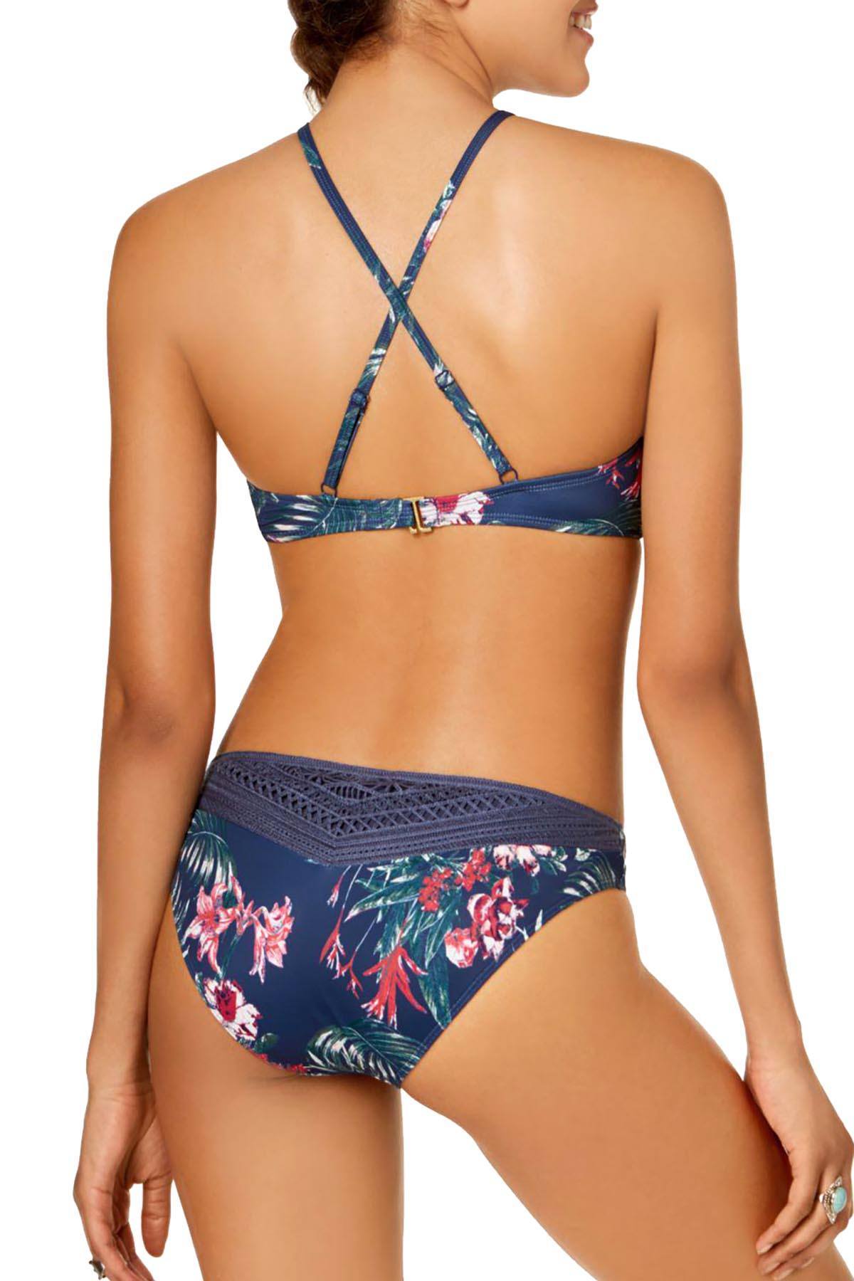 Roxy Arizona Dream 70's Bikini Bottom in Dark Blue