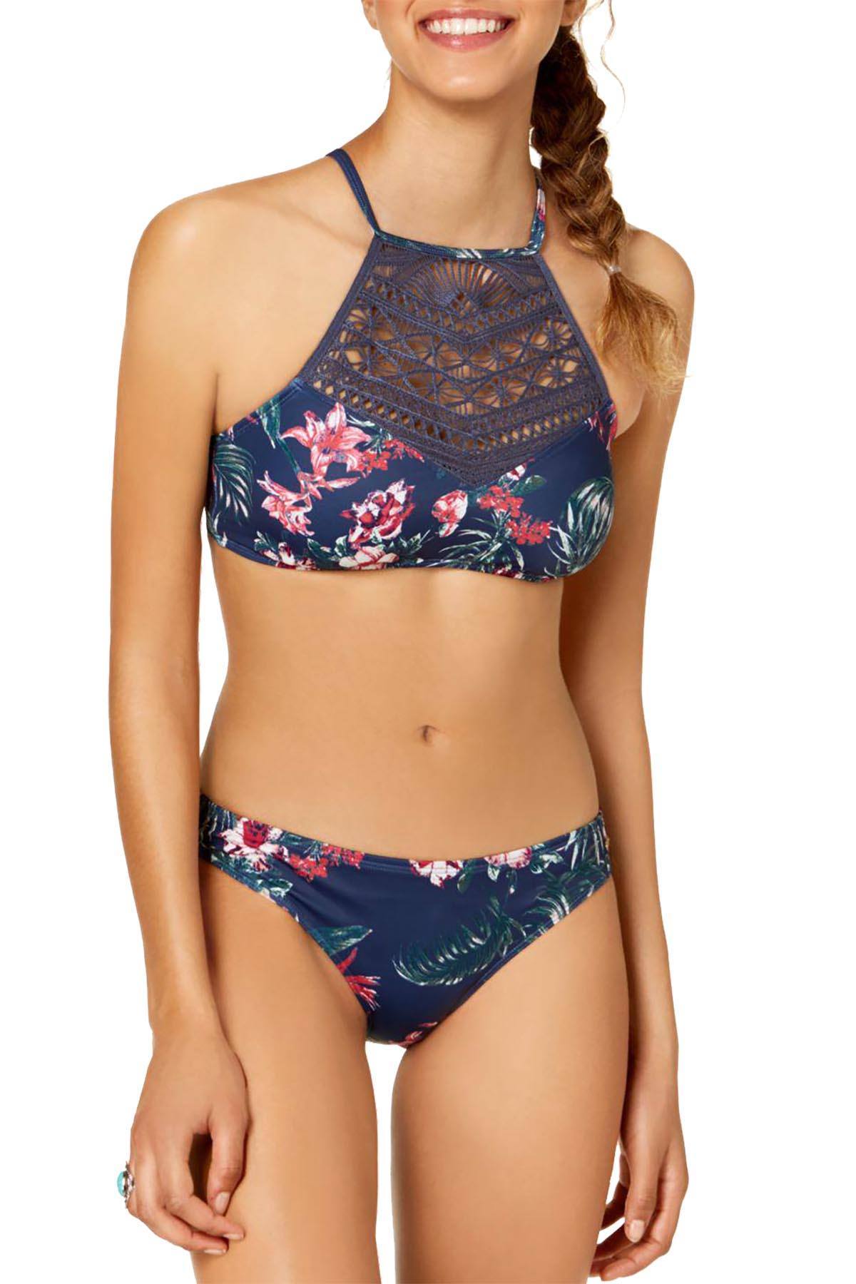 Roxy Arizona Dream 70's Bikini Bottom in Dark Blue