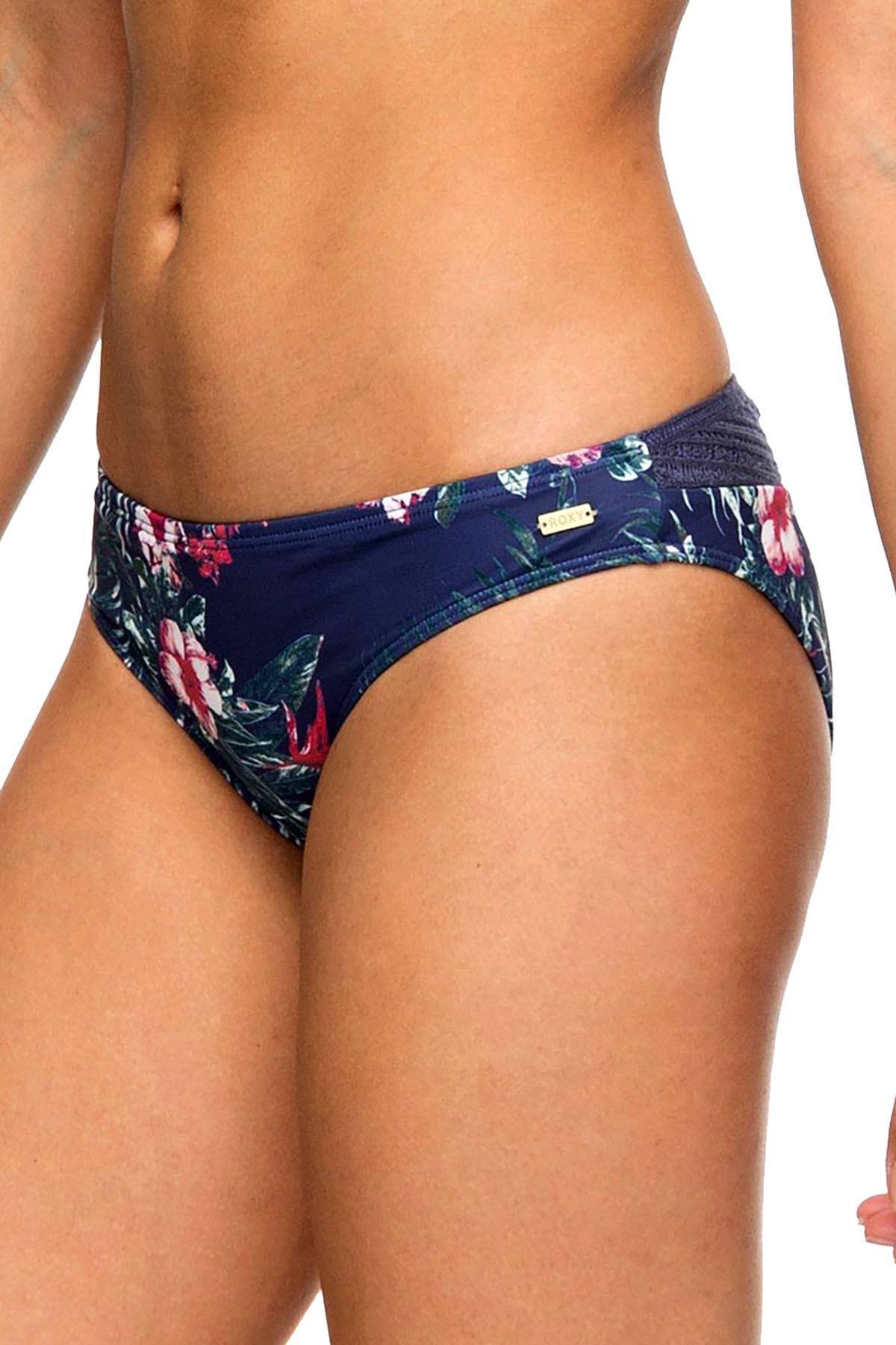 Roxy Arizona Dream 70's Bikini Bottom in Dark Blue