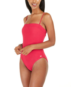 Roxy Juniors' Casual Mood Textured One-piece Swimsuit Cerise thumbnail 4