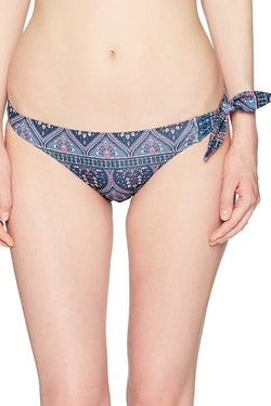 Roxy Sun/Surf Cheeky Bikini Bottom in China Blue Medallion thumbnail 4