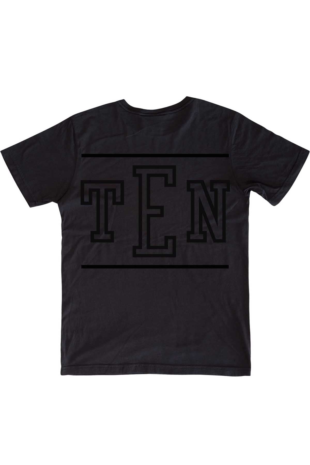 Rxmance Unisex Black Front/Back 'RXM Ten' Tee
