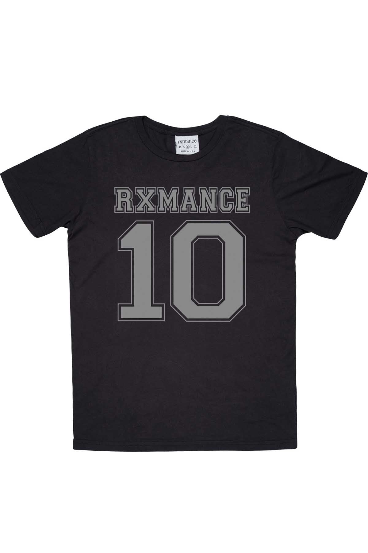 Rxmance Unisex Black 'Jersey' Tee