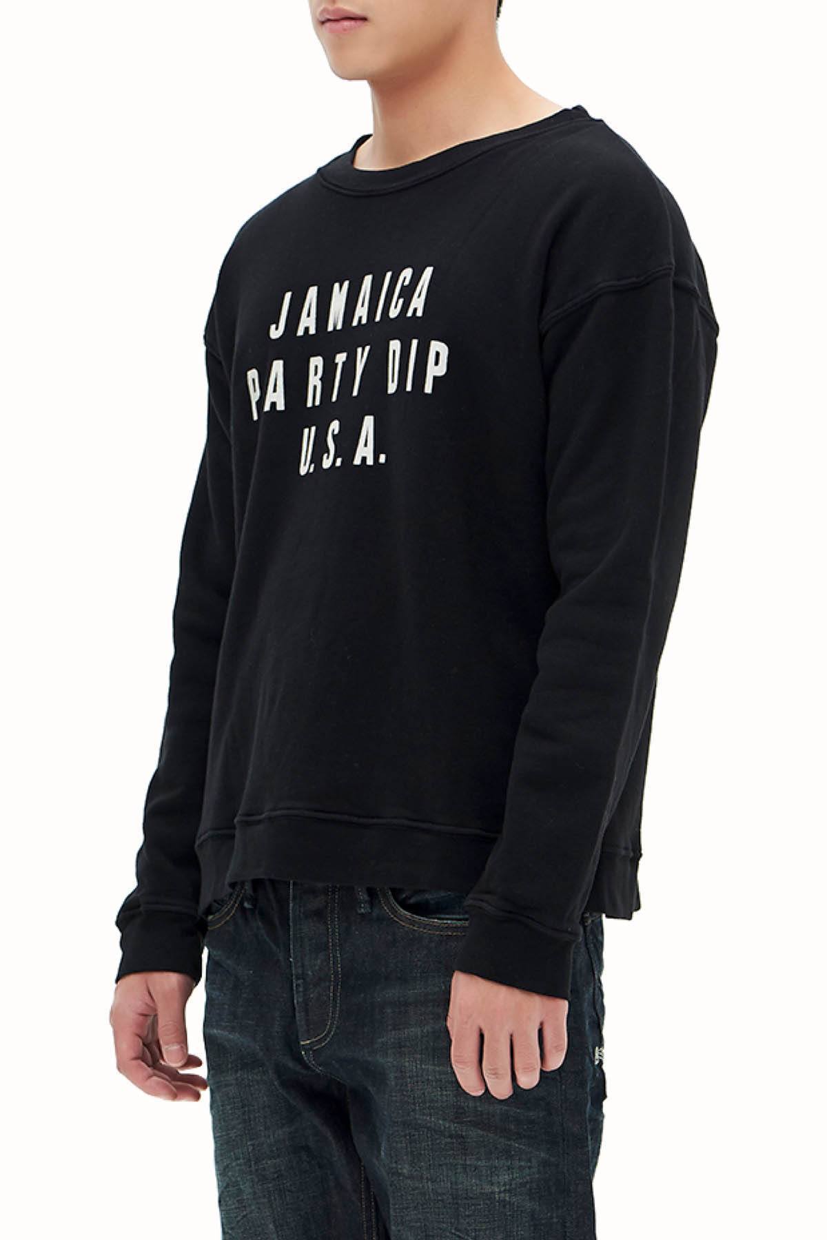 Rxmance Unisex Black Party Dip French Terry Sweatshirt