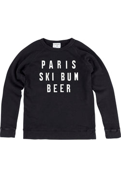 Rxmance Unisex Black 'Ski Bum' Sweatshirt thumbnail 1