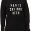 Rxmance Unisex Black 'Ski Bum' Sweatshirt