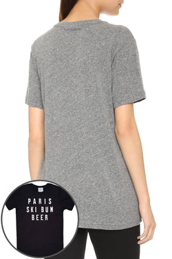 Rxmance Unisex Black 'Ski Bum' Tee thumbnail 3