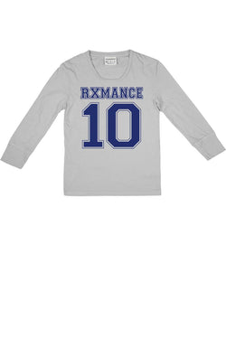 Rxmance Unisex Grey Jersey 3/4 Sleeve Lounge Tee thumbnail 1