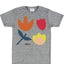 Rxmance Unisex Heather Grey 'Buds' Tee