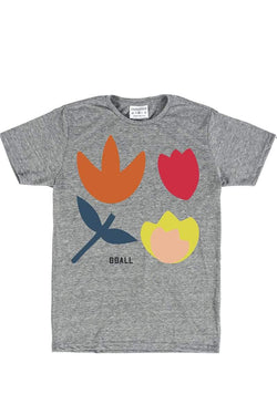 Rxmance Unisex Heather Grey 'Buds' Tee thumbnail 1