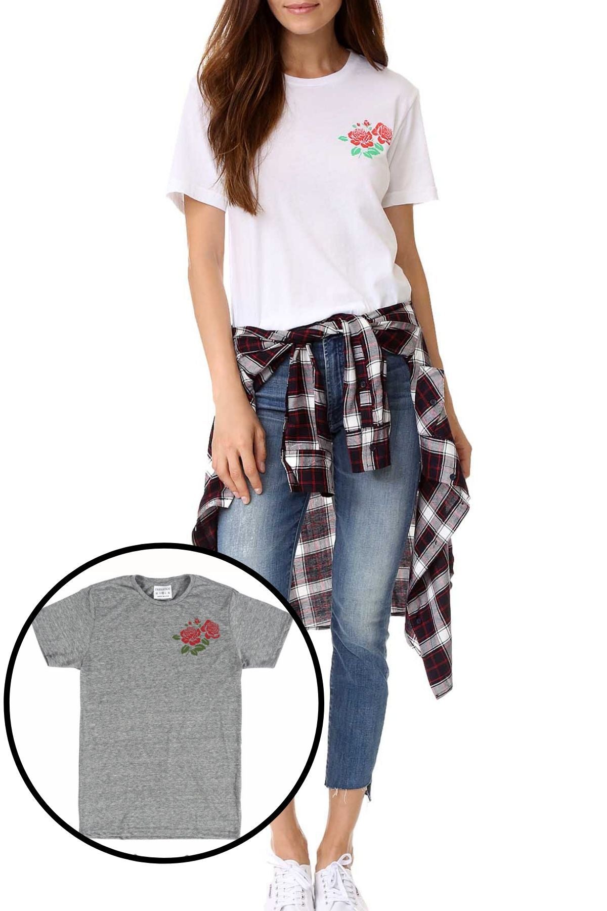 Rxmance Unisex Heather Grey Front/Back 'Cardio' Tee