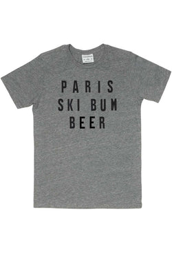 Rxmance Unisex Heather Grey 'Ski Bum' Tee thumbnail 1