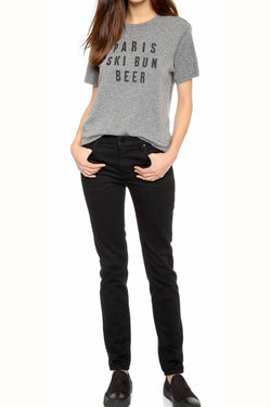 Rxmance Unisex Heather Grey 'Ski Bum' Tee thumbnail 3