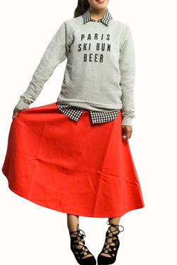 Rxmance Unisex Oatmeal Ski Bum Sweatshirt thumbnail 3