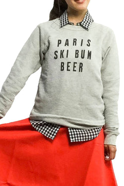 Rxmance Unisex Oatmeal Ski Bum Sweatshirt thumbnail 2