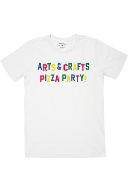 Rxmance Unisex White 'Arts And Crafts' Tee thumbnail 1