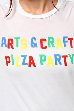 Rxmance Unisex White 'Arts And Crafts' Tee thumbnail 3