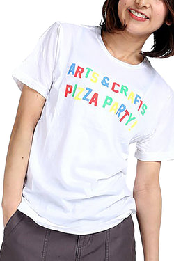Rxmance Unisex White 'Arts And Crafts' Tee thumbnail 2
