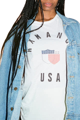 Rxmance Unisex White 'Crest' Tee
