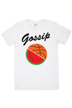 Rxmance Unisex White 'Gossip' Tee thumbnail 1