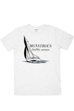 Rxmance Unisex White 'Monstrous' Tee thumbnail 1