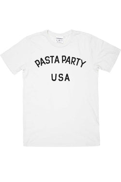 Rxmance Unisex White 'Pasta Party' Tee thumbnail 1