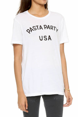 Rxmance Unisex White 'Pasta Party' Tee thumbnail 3