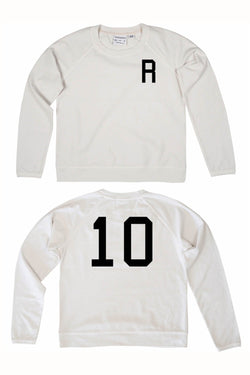 Rxmance Unisex White Sand 'R-10' Sweatshirt thumbnail 1