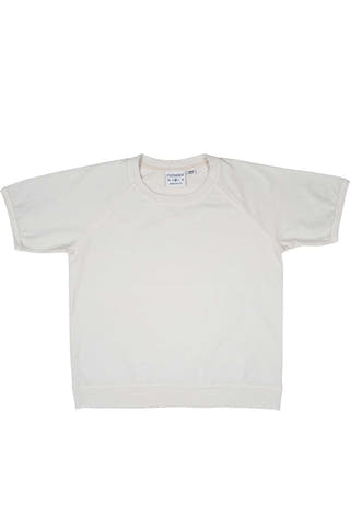 Rxmance Unisex White Sand Short Sleeve Sweatshirt