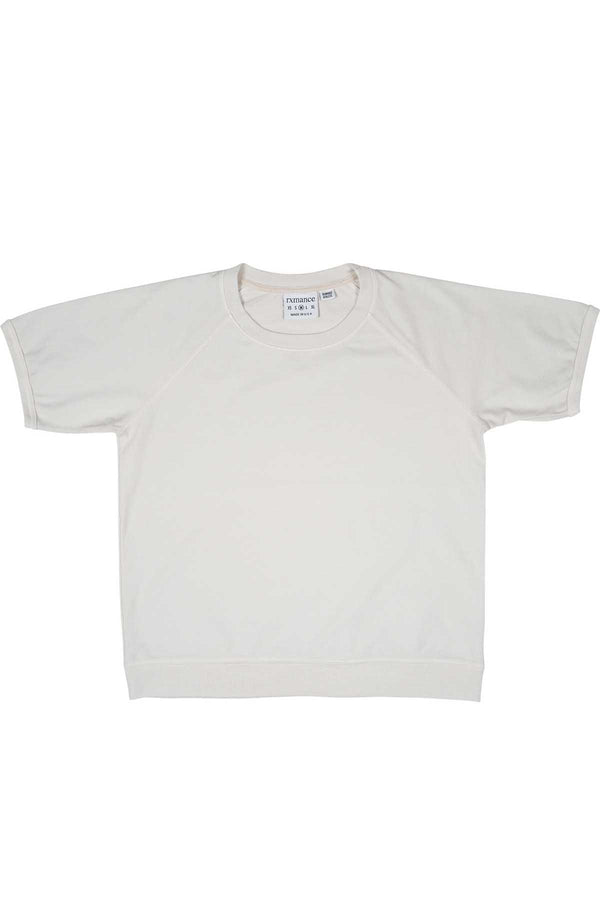 Rxmance Unisex White Sand Short Sleeve Sweatshirt