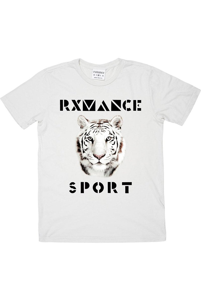 Rxmance Unisex White Sand 'Tiger' Tee
