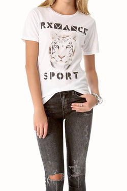 Rxmance Unisex White Sand 'Tiger' Tee thumbnail 3