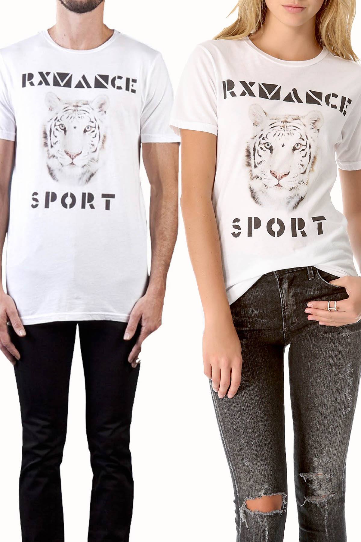 Rxmance Unisex White Sand 'Tiger' Tee