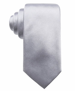 Ryan Seacrest Distinction ™ Solid Silk Tie Silver thumbnail 1
