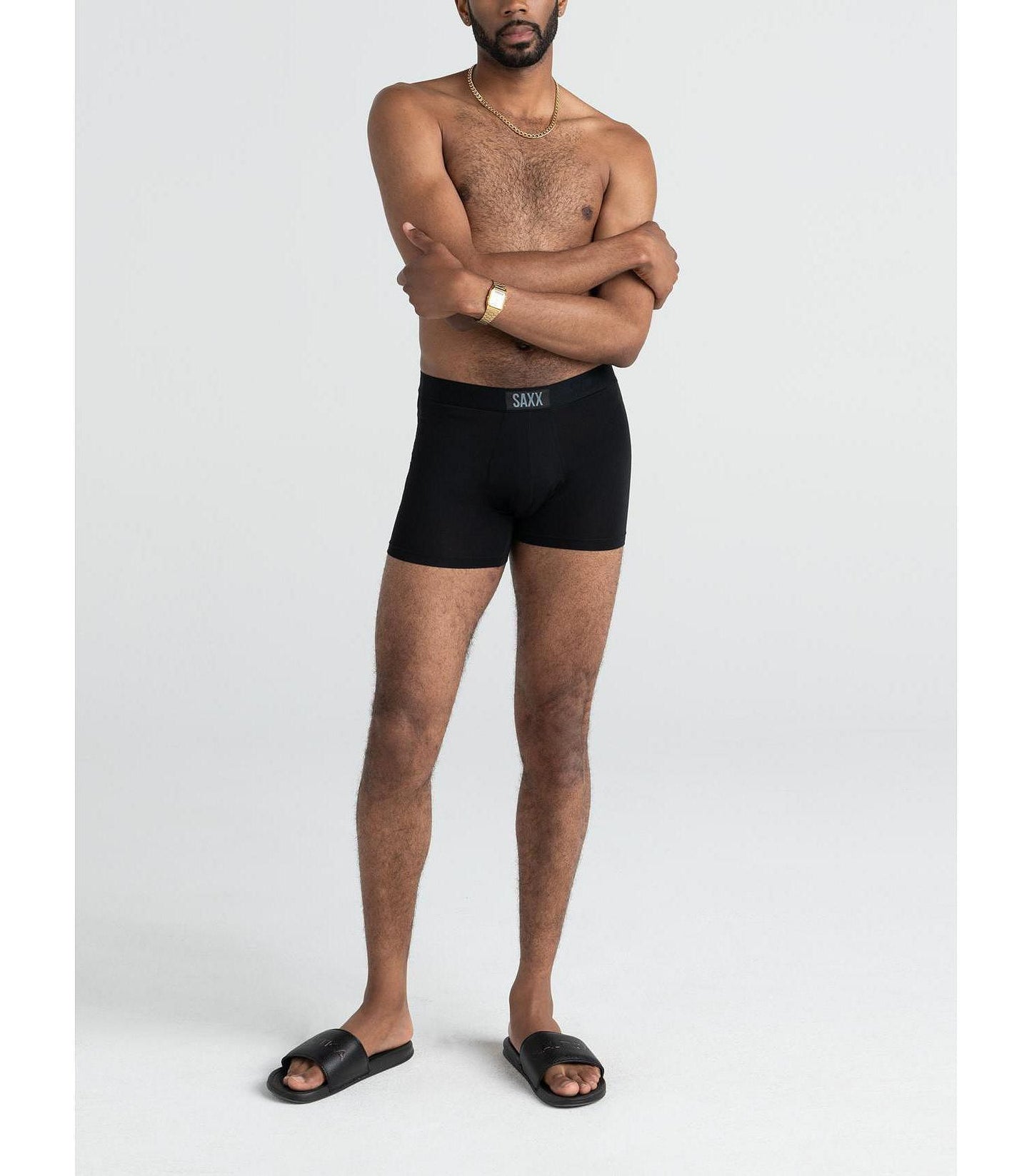 SAXX Black Vibe Super Soft Slim Fit Boxer Brief