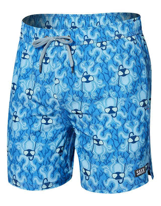 SAXX Blue Oh Buoy 2N1 Volley 5" Swim Short