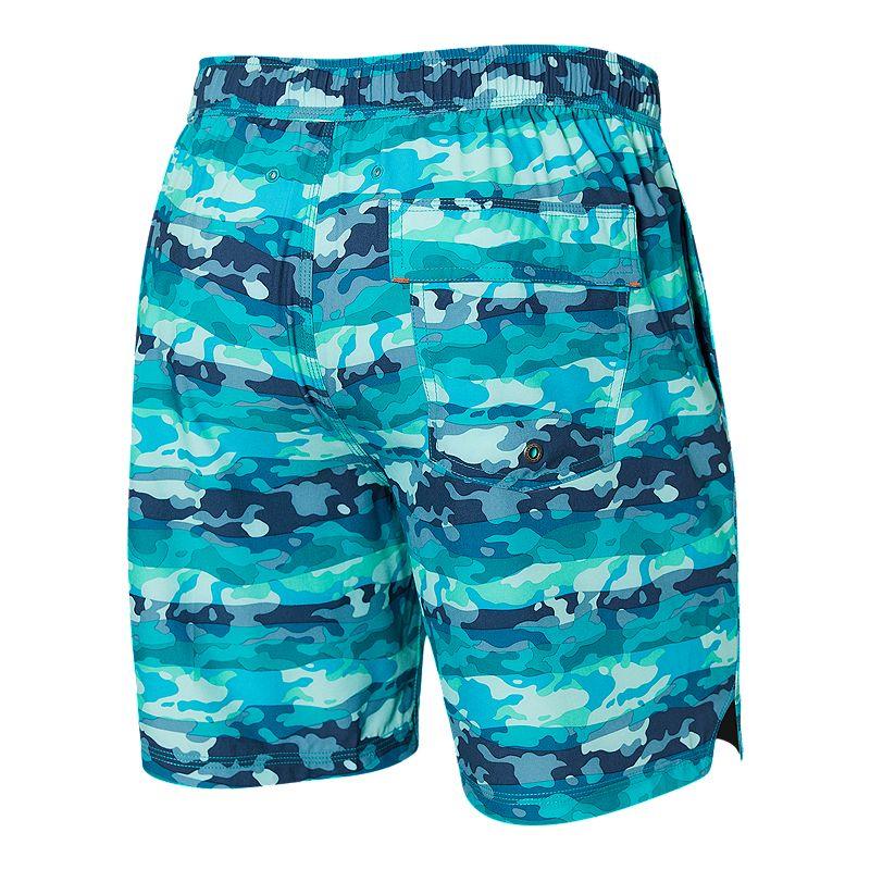 SAXX Green Camo Oh Buoy 2N1 7" Volley Swim Short