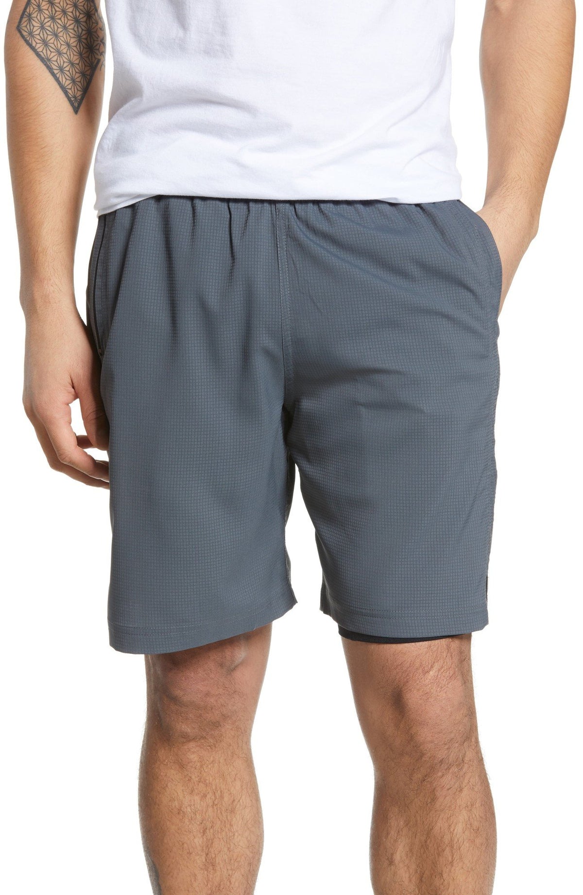 SAXX Grey Kinetic Train 2N1 Short | CheapUndies
