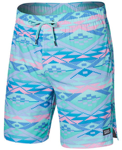 SAXX Oh Buoy 2N1 Geo Gradient Printed Volley 7" Swim Shorts thumbnail 2