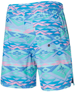 SAXX Oh Buoy 2N1 Geo Gradient Printed Volley 7" Swim Shorts thumbnail 3