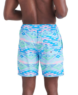 SAXX Oh Buoy 2N1 Geo Gradient Printed Volley 7" Swim Shorts thumbnail 4