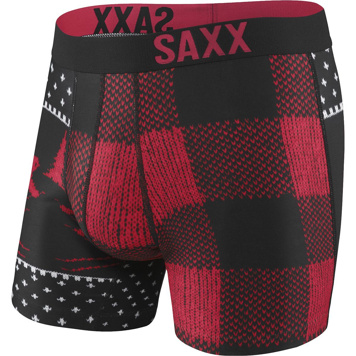 SAXX Red Ugly Xmas Sweater Boxer Brief